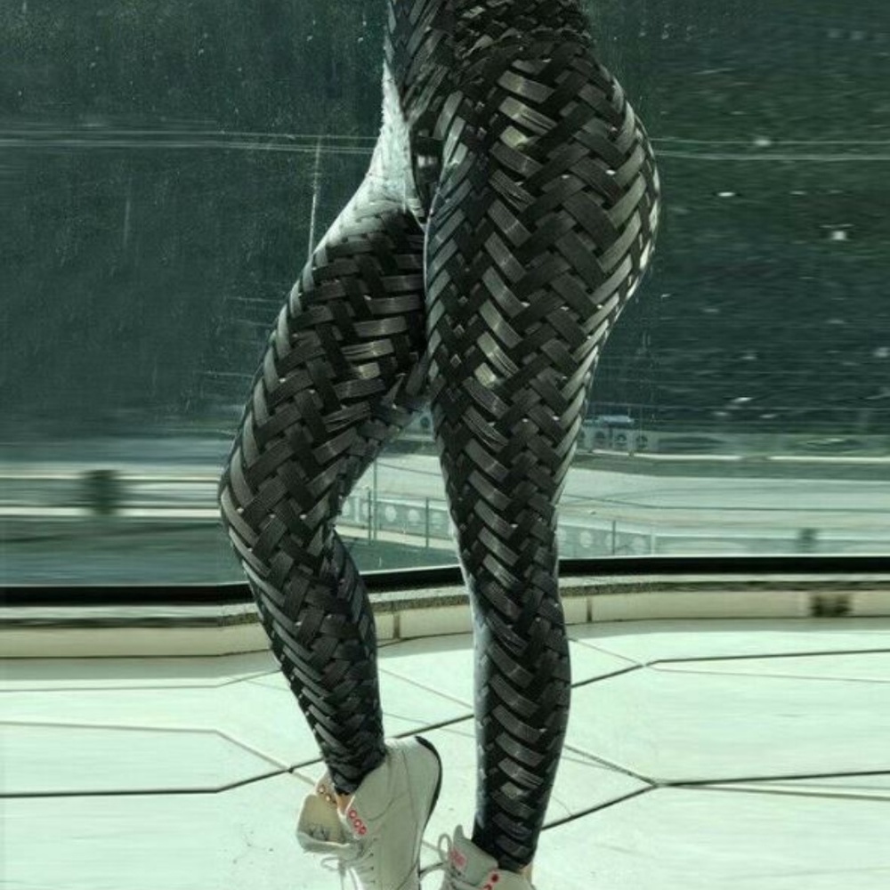 3D Print  Compression leggings High waist - Picture 2 of 8